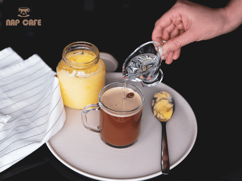 Nguyên liệu pha chế ly cà phê bơ tại Nap được chọn lọc kỹ lưỡng