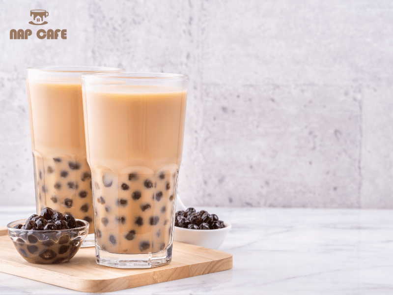 Hồng trà sữa trân châu tại Nap Cafe giá chỉ từ 55K