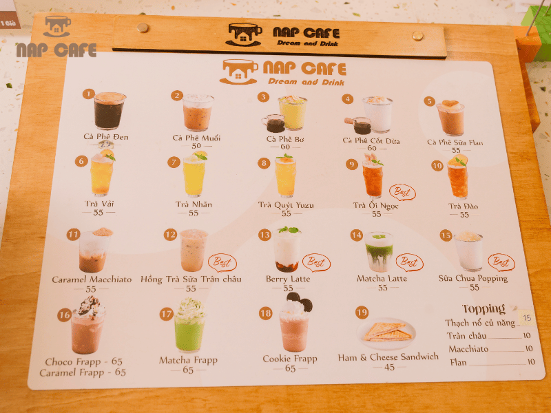 Menu đồ uống đa dạng healthy với sức khỏe