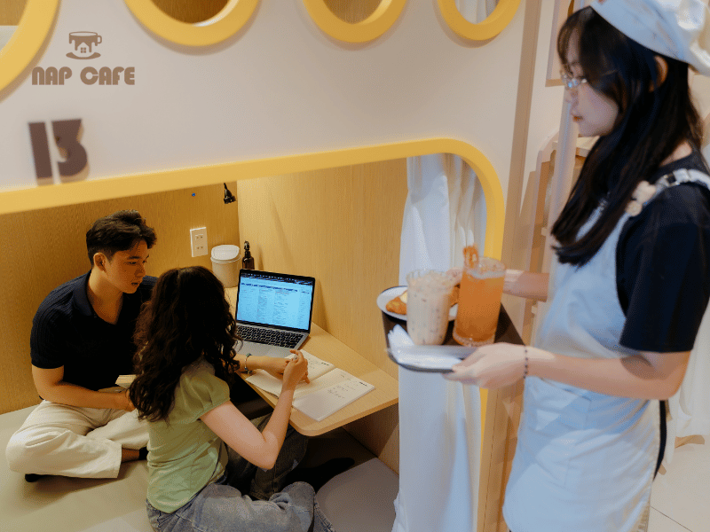 Không gian tại Nap Cafe luôn đảm bảo vệ sinh, sạch sẽ