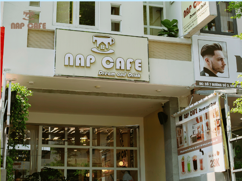 Nap Cafe tọa lạc ở vị trí thuận tiện, gần các trường học tại Quận 7