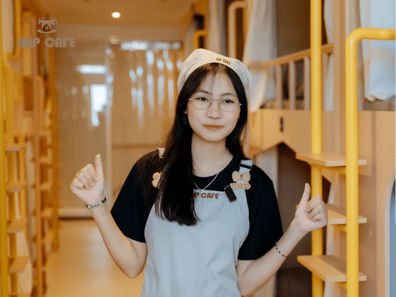 Quán cà phê tình nhân Nap Cafe quận 7 có thiết kế chuẩn Nhật